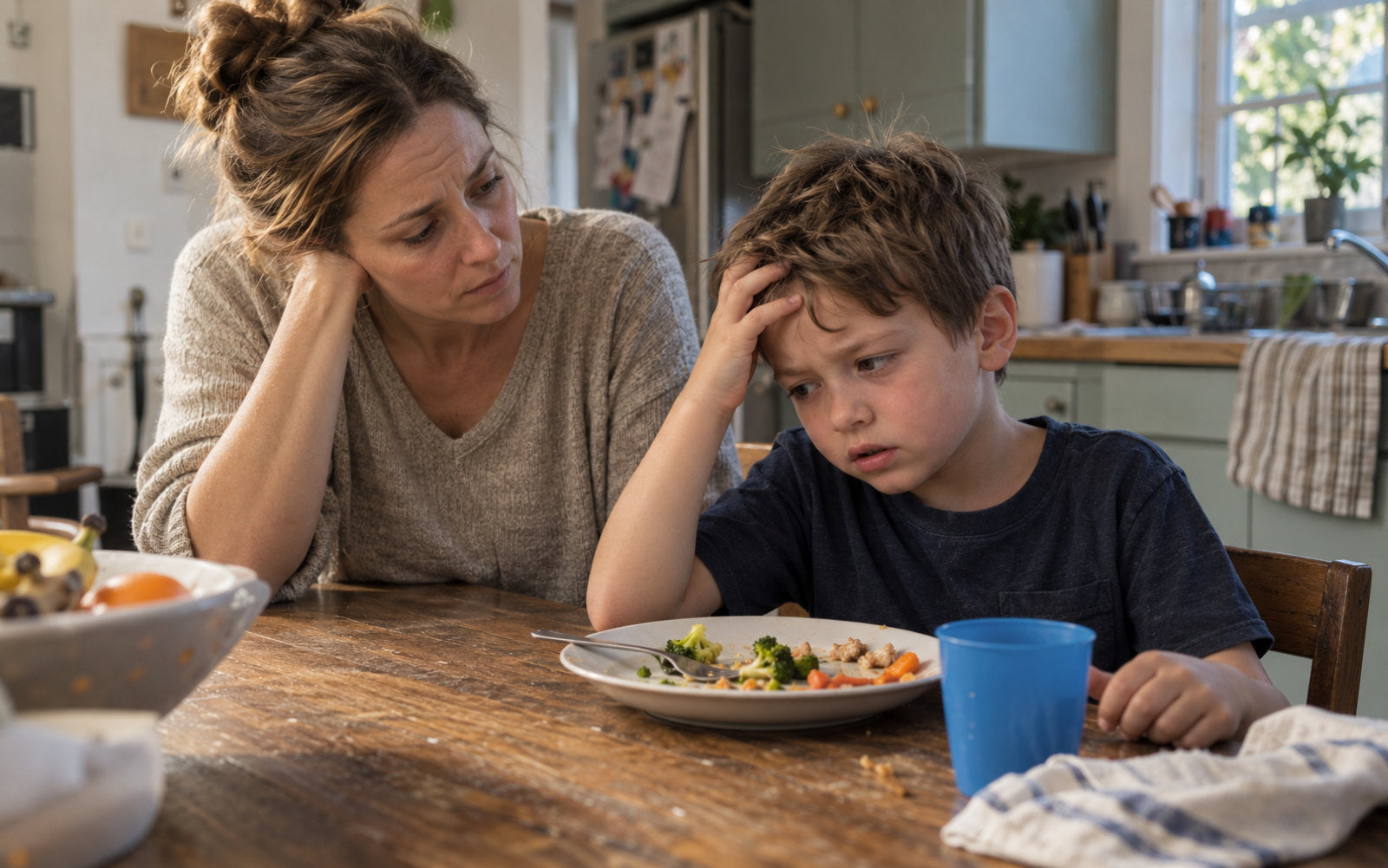 A struggling child while everyday toxins build up in the gut